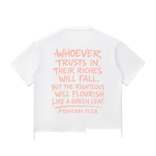 Load image into Gallery viewer, Money Bag Snow Wash Raw-Hem Boxy T-Shirt
