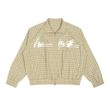 Load image into Gallery viewer, LM Double Signature Plaid Full-Zip Track Jacket
