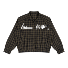 Load image into Gallery viewer, LM Double Signature Plaid Full-Zip Track Jacket
