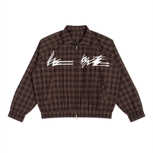 Load image into Gallery viewer, LM Double Signature Plaid Full-Zip Track Jacket
